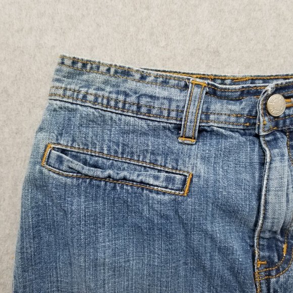 Vintage Lucky Brand Jeans Skirt Womens 12 Blue Pockets 25x16‎ - Picture 2 of 13